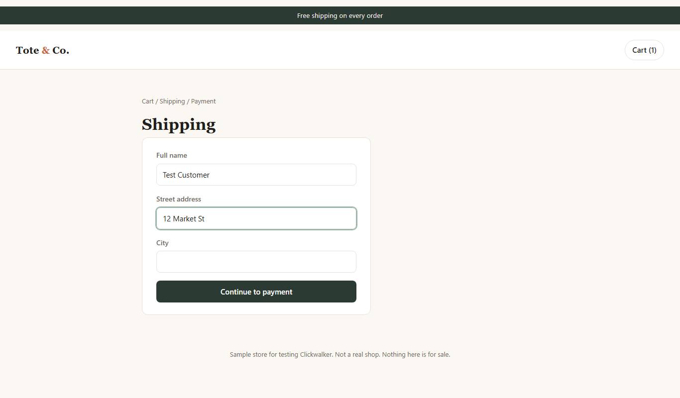 Screenshot after step 6