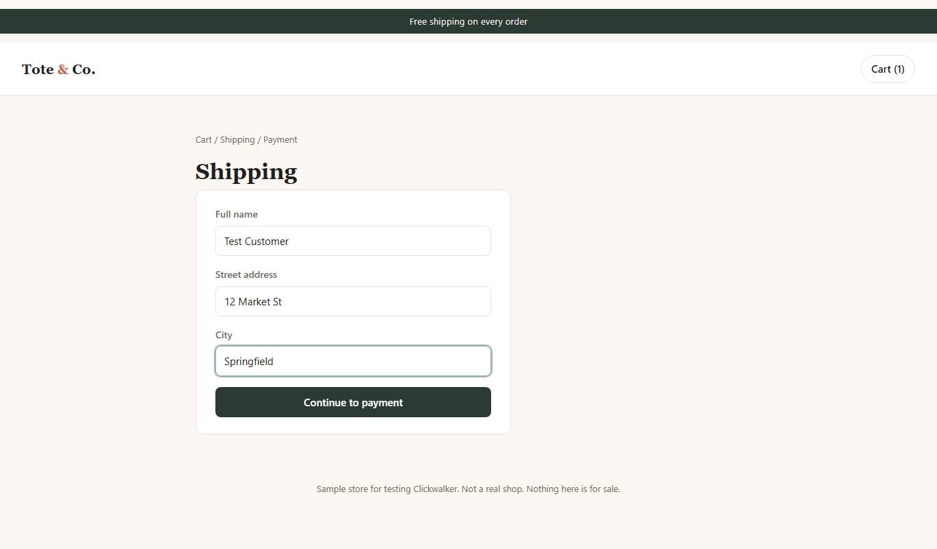 Screenshot after step 7